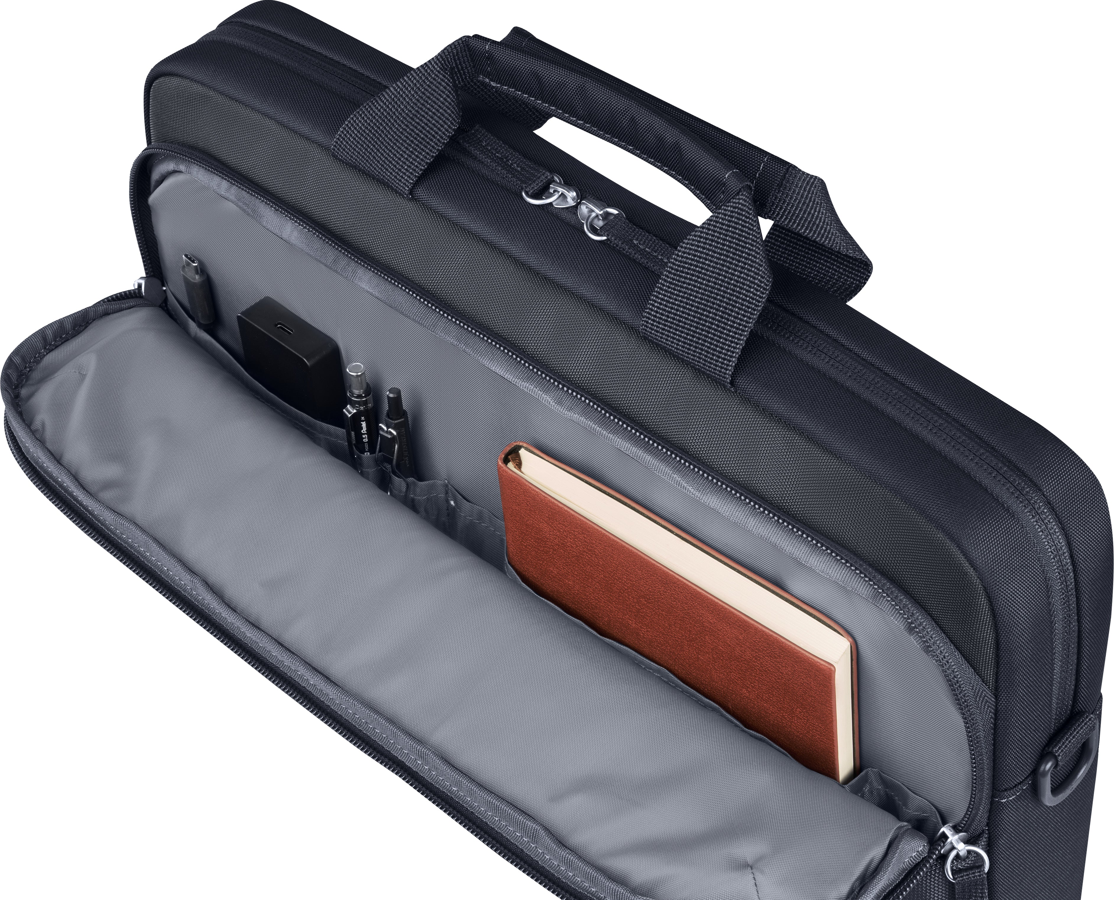HP Notebook-Tasche für bis 14" – Wasserfest, abnehmbarer Schultergurt – Grau