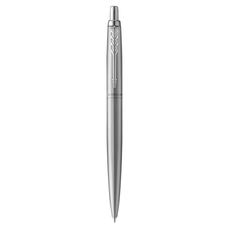 Parker Jotter XL Monochrome Kugelschreiber – Blau, Medium, Druck, Edelstahl, nachfüllbar