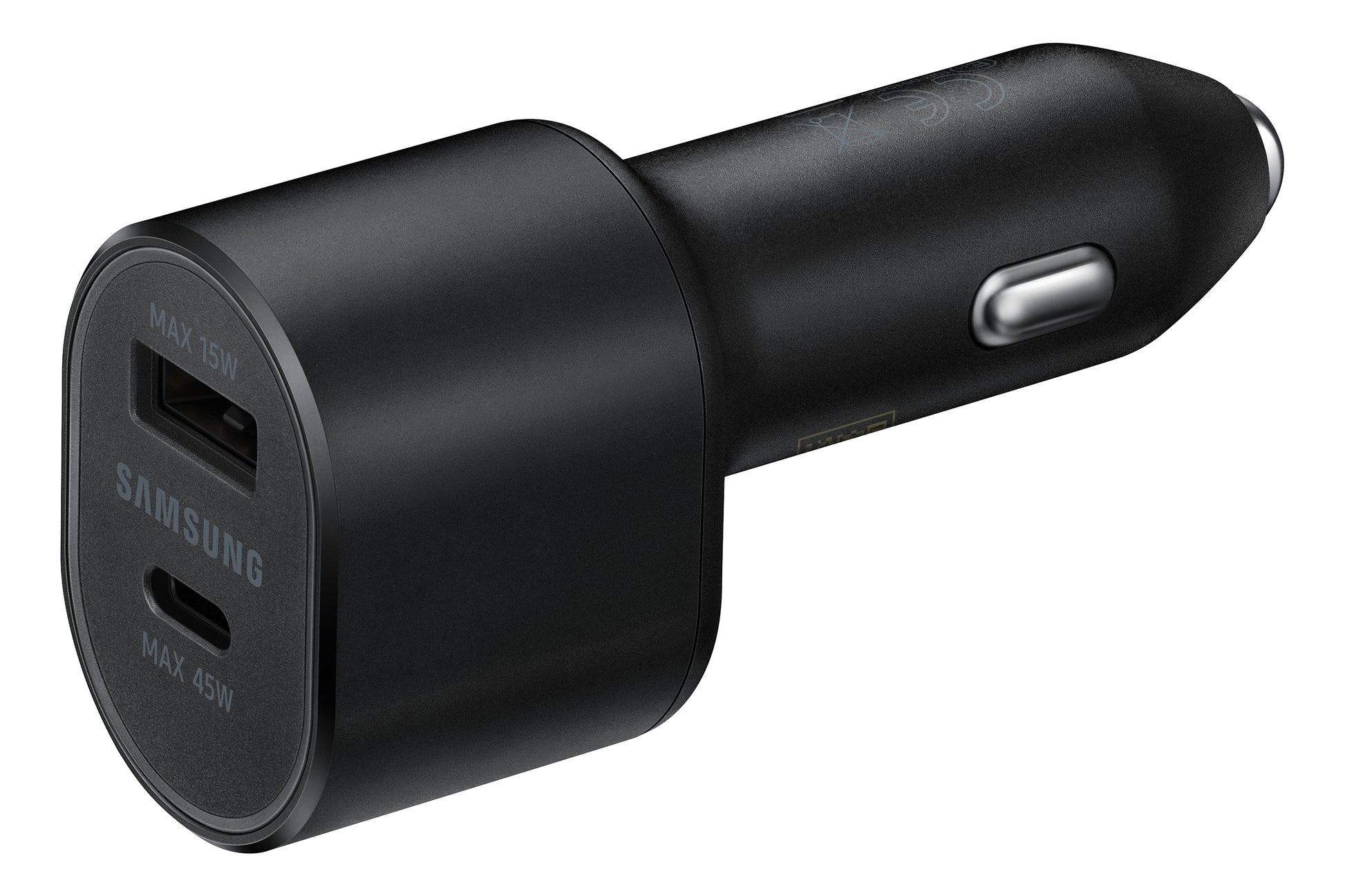 Samsung Auto-Ladegerät – 60 W – USB‑C PD + Micro‑USB, 1 m Kabel – Schwarz
