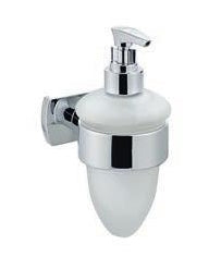 Diaqua BIASCA Manueller Seifenspender – Wandmontage – 300 ml, chrom, Glas