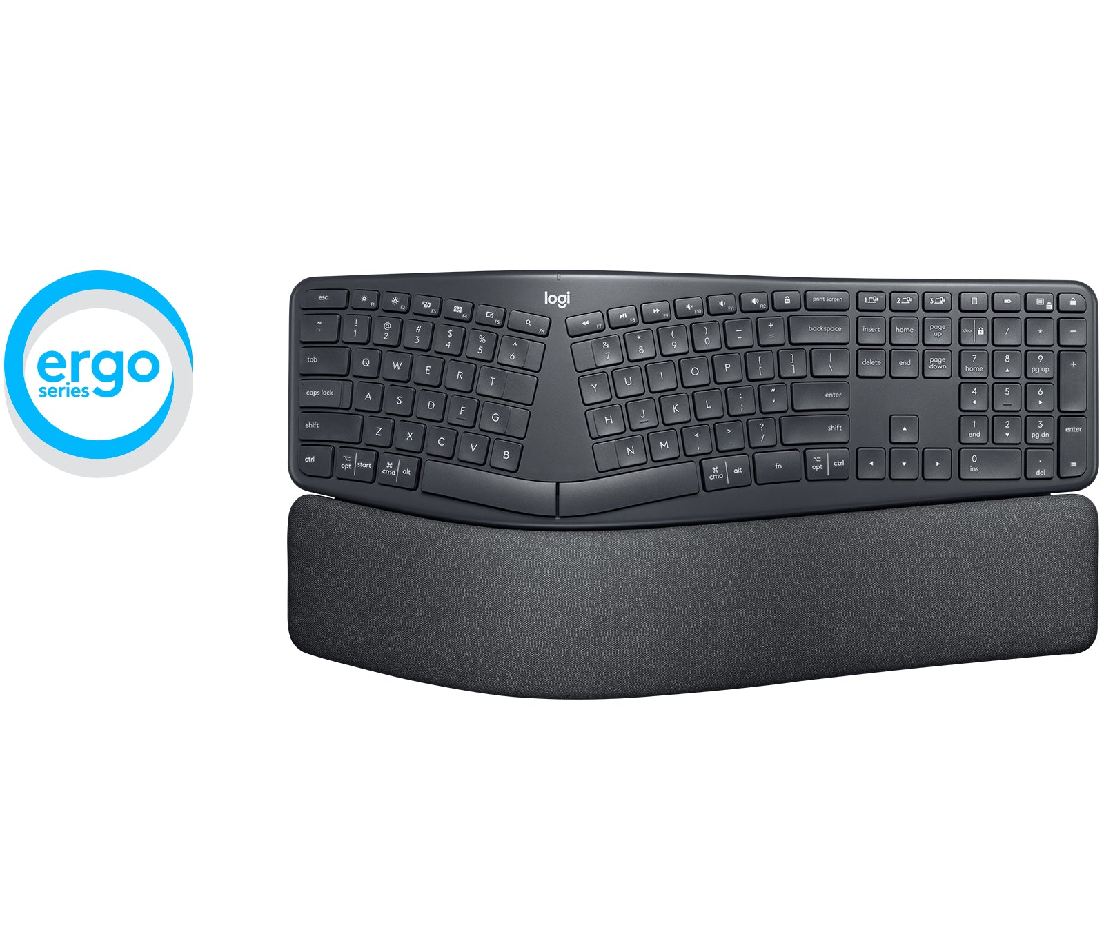 Logitech Ergo K860 – Tastatur, kabellos (Bluetooth/2,4 GHz) – für Windows, macOS