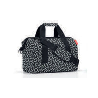 Reisenthel Umhängetasche Allrounder M – 18 l, Polyester, Signature Black, 40 × 33,5 × 24 cm