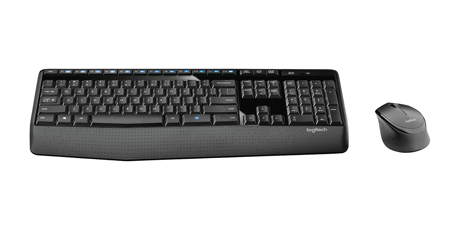 Logitech MK345 Wireless Comfort – Tastatur-Maus-Set – 2,4 GHz USB-A (Nano-Empfänger) – AZERTY (FR) – Schwarz