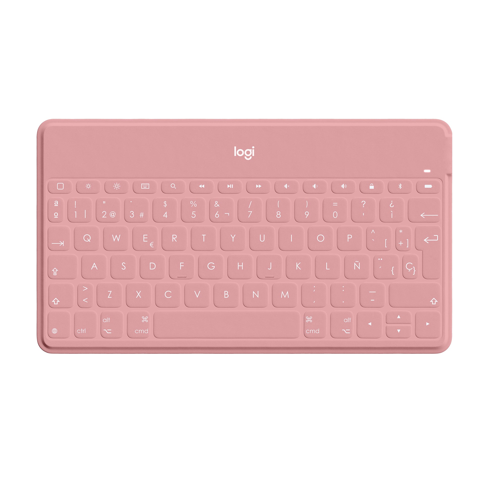Logitech Keys-to-Go – Tastatur – Bluetooth – spritzwassergeschützt – Pink – für iPad, iPhone, Apple TV