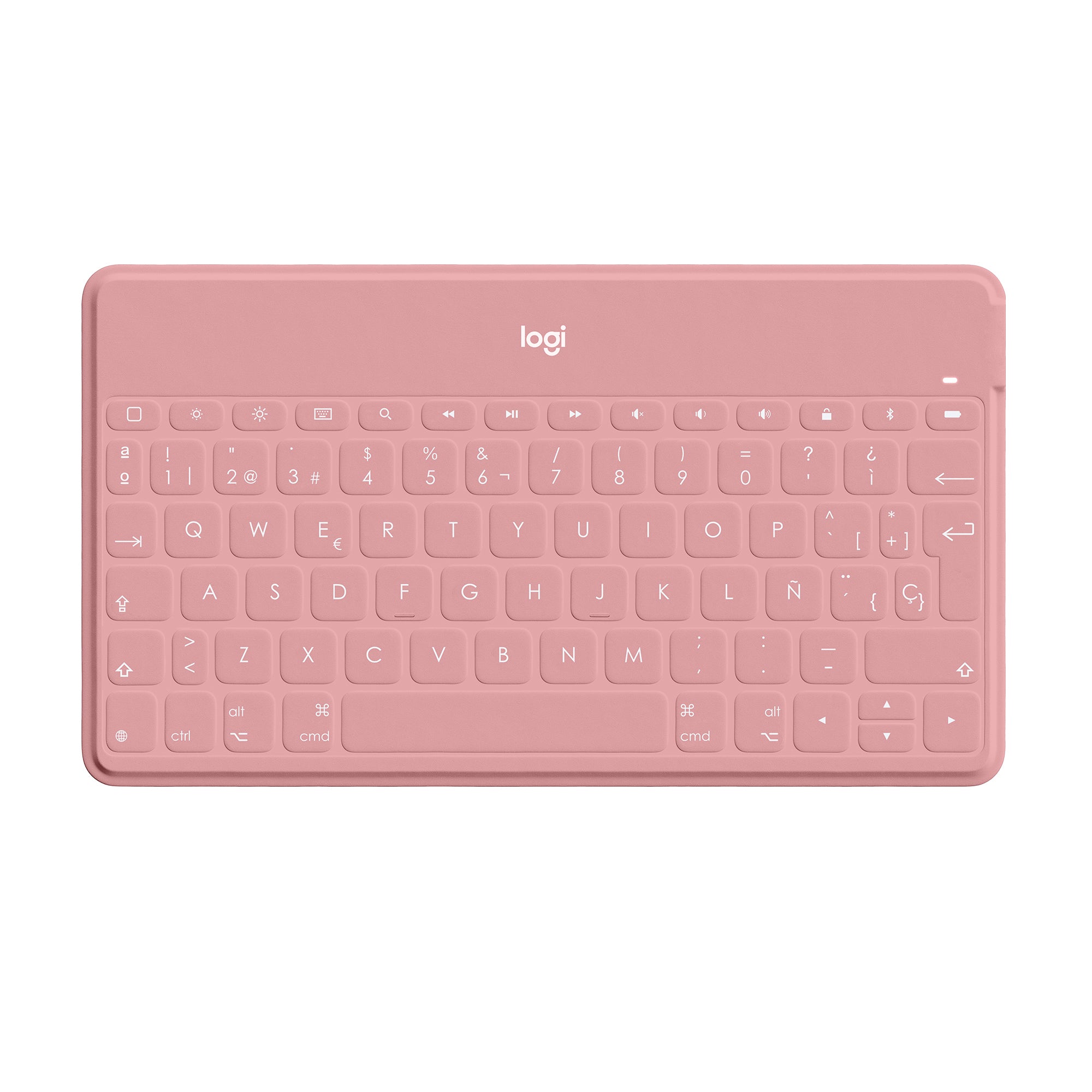 Logitech Keys-to-Go – Tastatur – Bluetooth – spritzwassergeschützt – Pink – für iPad, iPhone, Apple TV