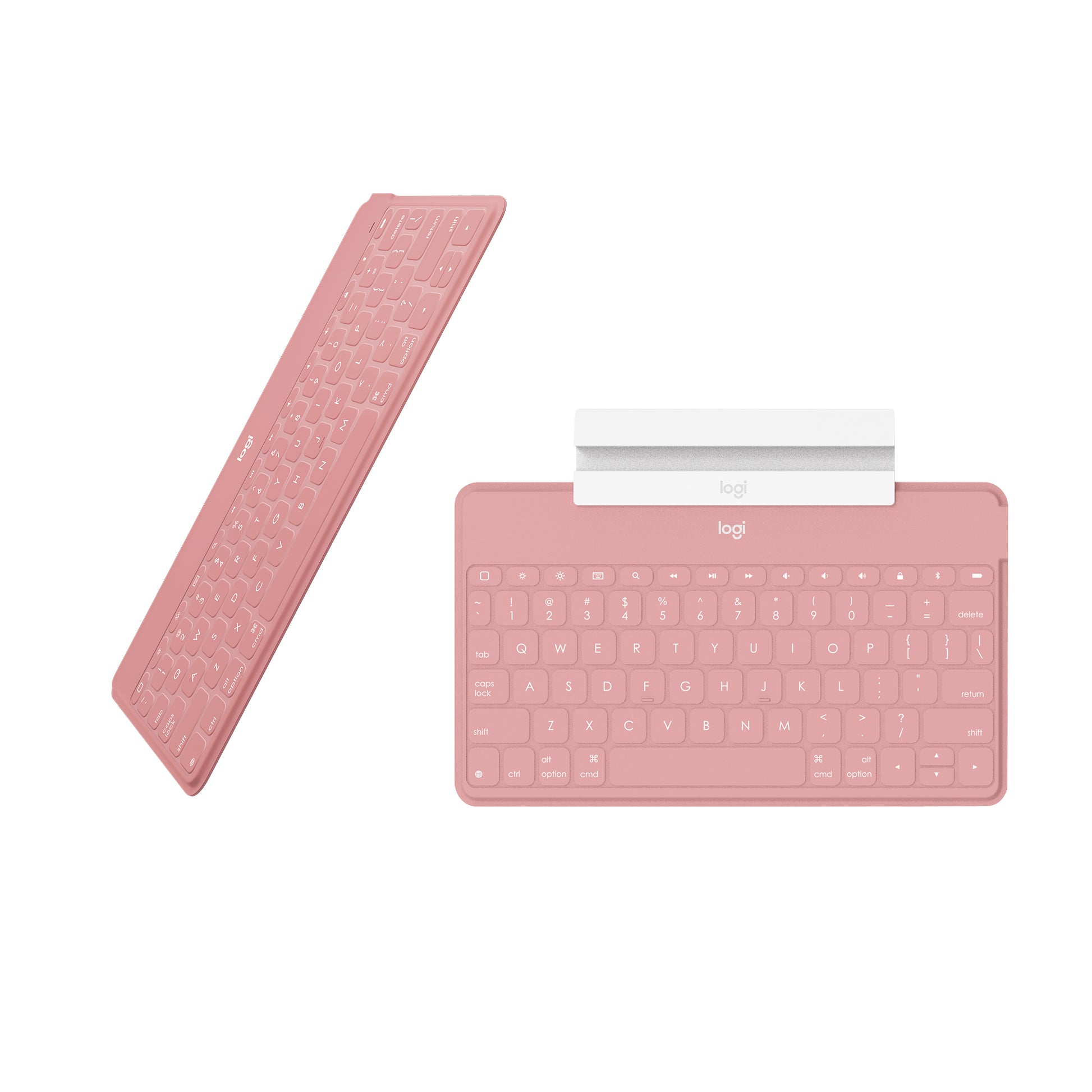 Logitech Keys-To-Go – Kabellose Tastatur (Bluetooth), CH-Layout (DE-CH), Rosa