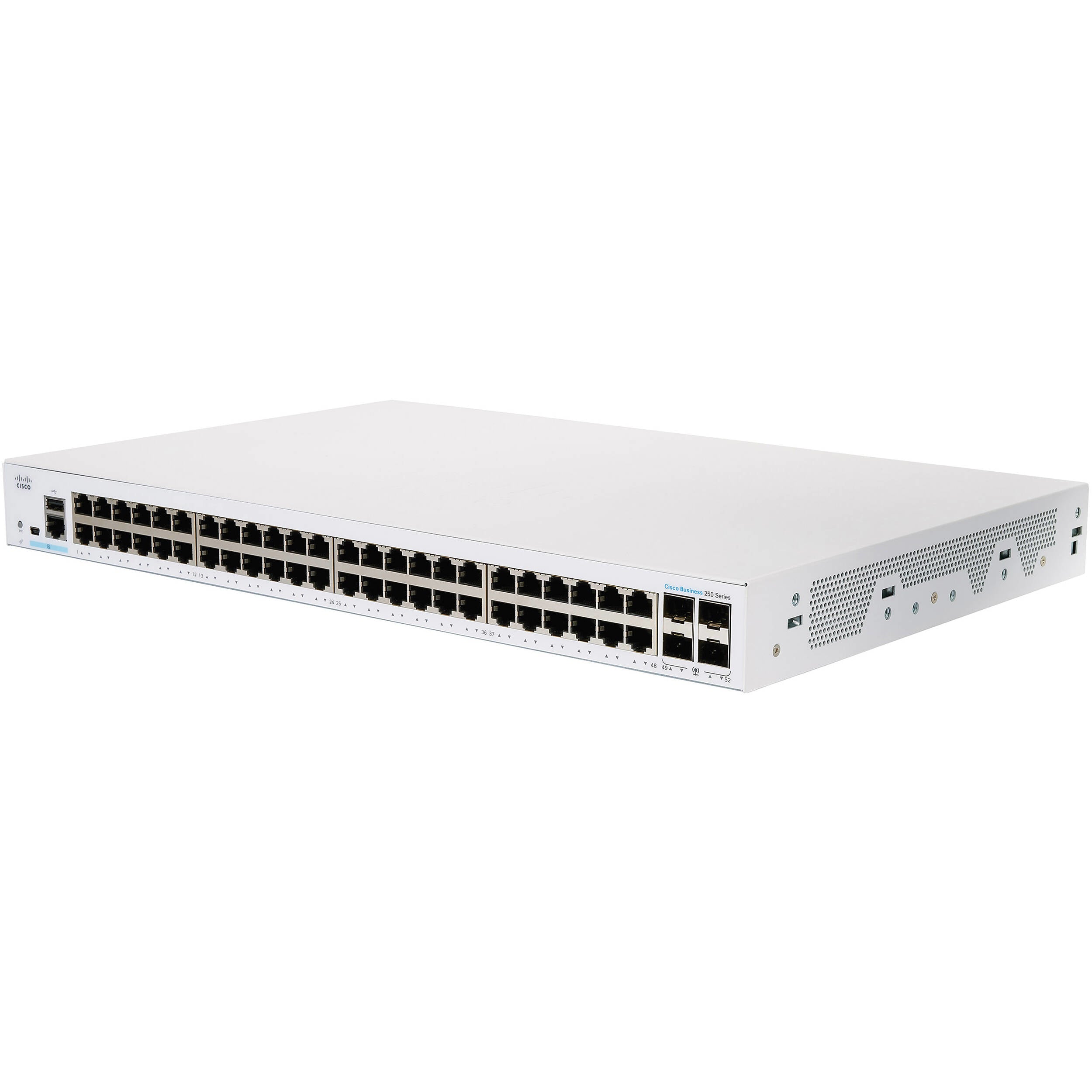 Cisco CBS250 – Managed Switch – 48×GbE, 4×SFP, L3, 1U