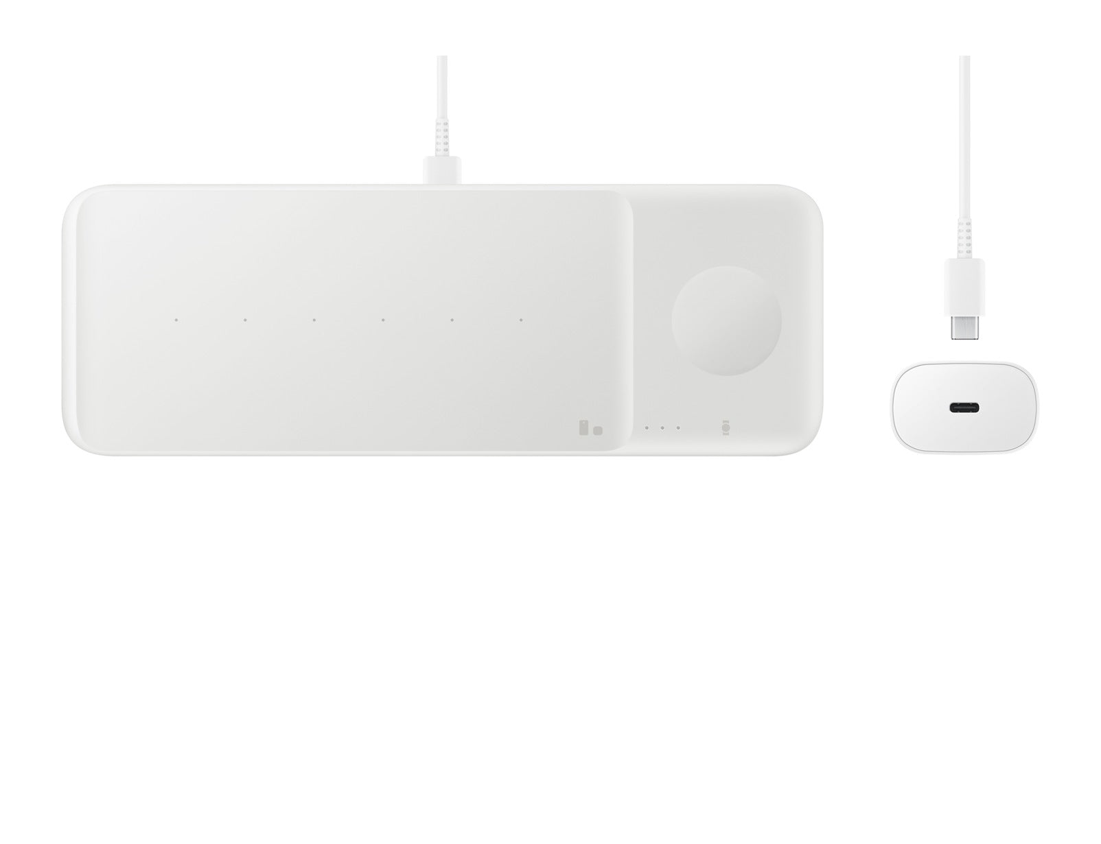 Samsung Wireless Charger Trio Ladestation – Qi – für Galaxy Note20, Note20 Ultra, S20 und andere
