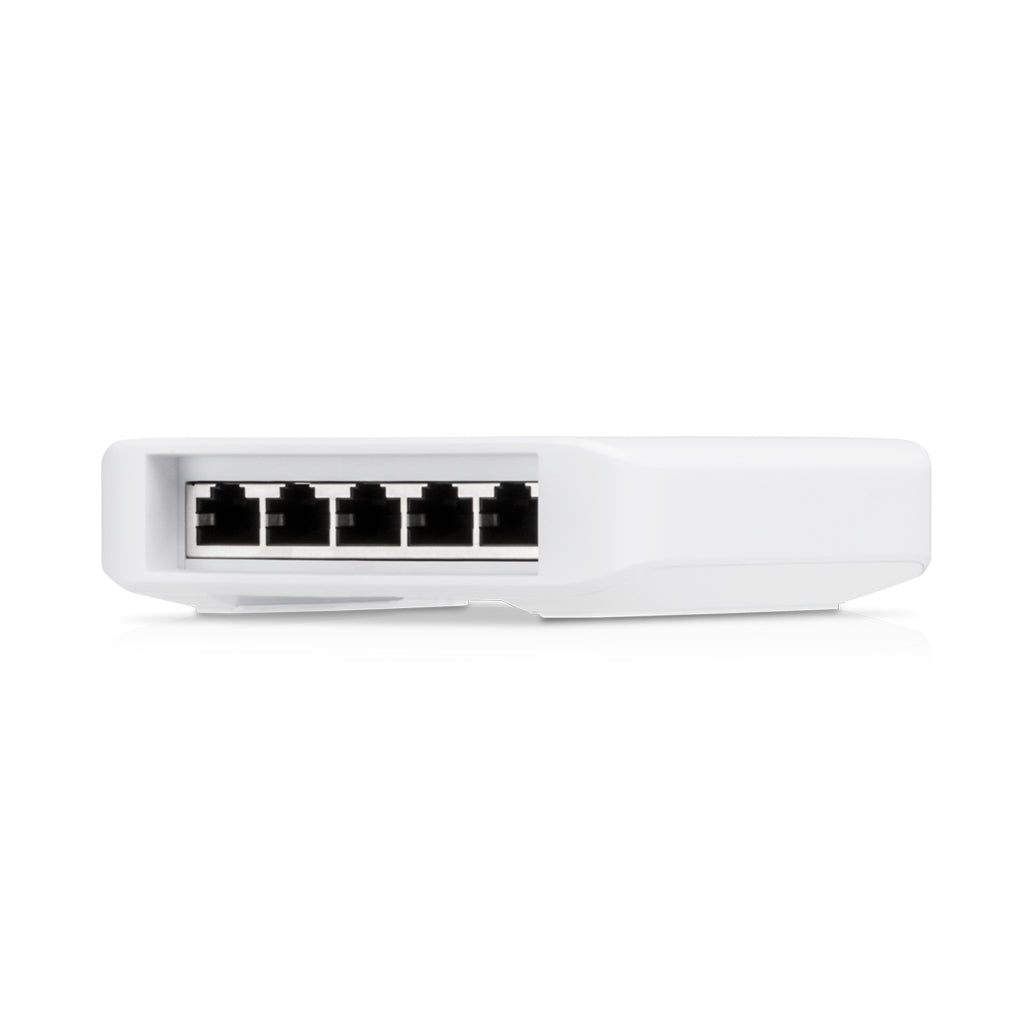 Ubiquiti UniFi Switch Flex – Managed L2 Switch – 5× 1G (4× PoE), PoE/PoE+/PoE++, PoE-Budget 46 W, Desktop