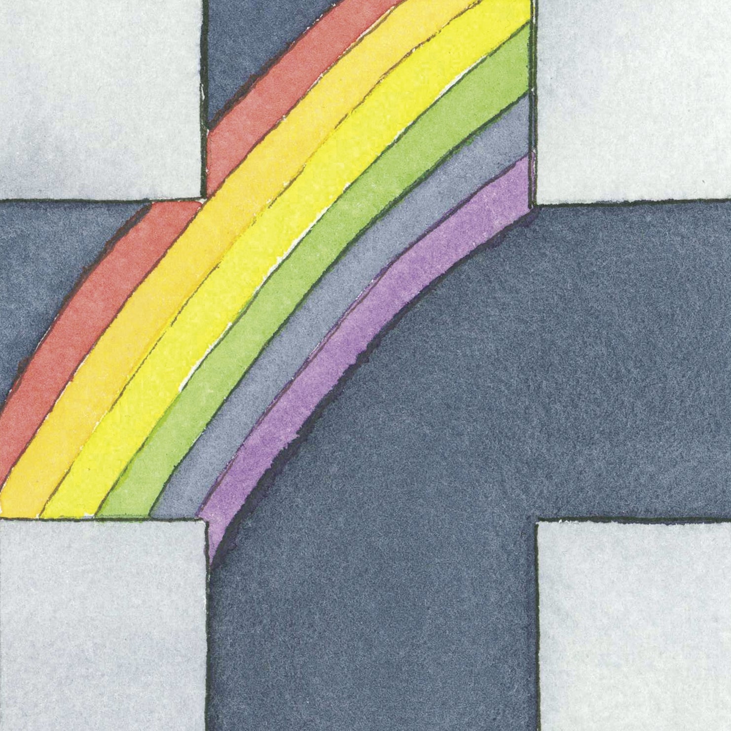 KNORR prandell Verzierwachs, Mehrfarbig, 4 × 4 cm, 1 Stück, Kreuz, Rechteckig