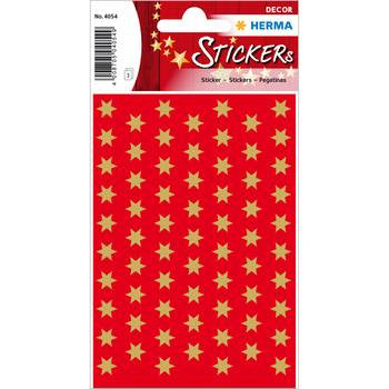 HERMA Schmucketiketten Sterne – 201 Stück – permanent – Gold – Ø 8 mm