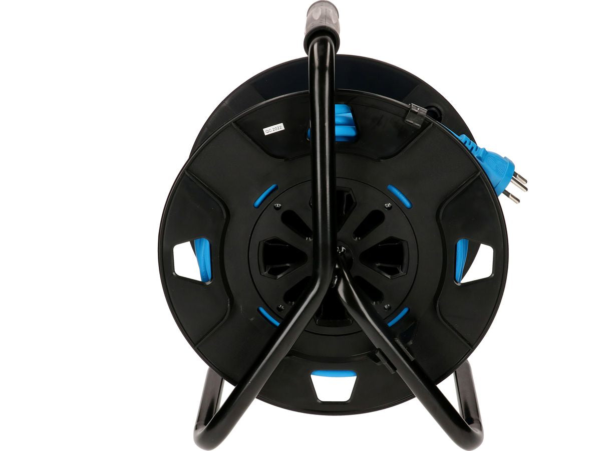 Max Hauri AG Max Hauri Kabelrolle, 33 m, 4×T13, Thermoschutz, Eingang T12 – Schwarz