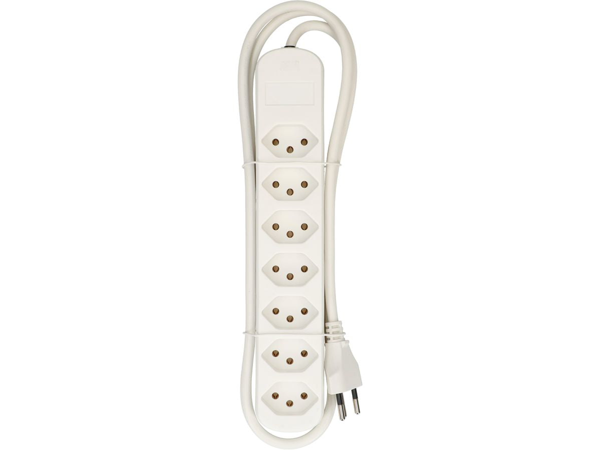 Max Hauri AG Max Hauri Basic-Line – Steckdosenleiste, 7× T13, ohne Schalter, 1,5 m, Stecker T12