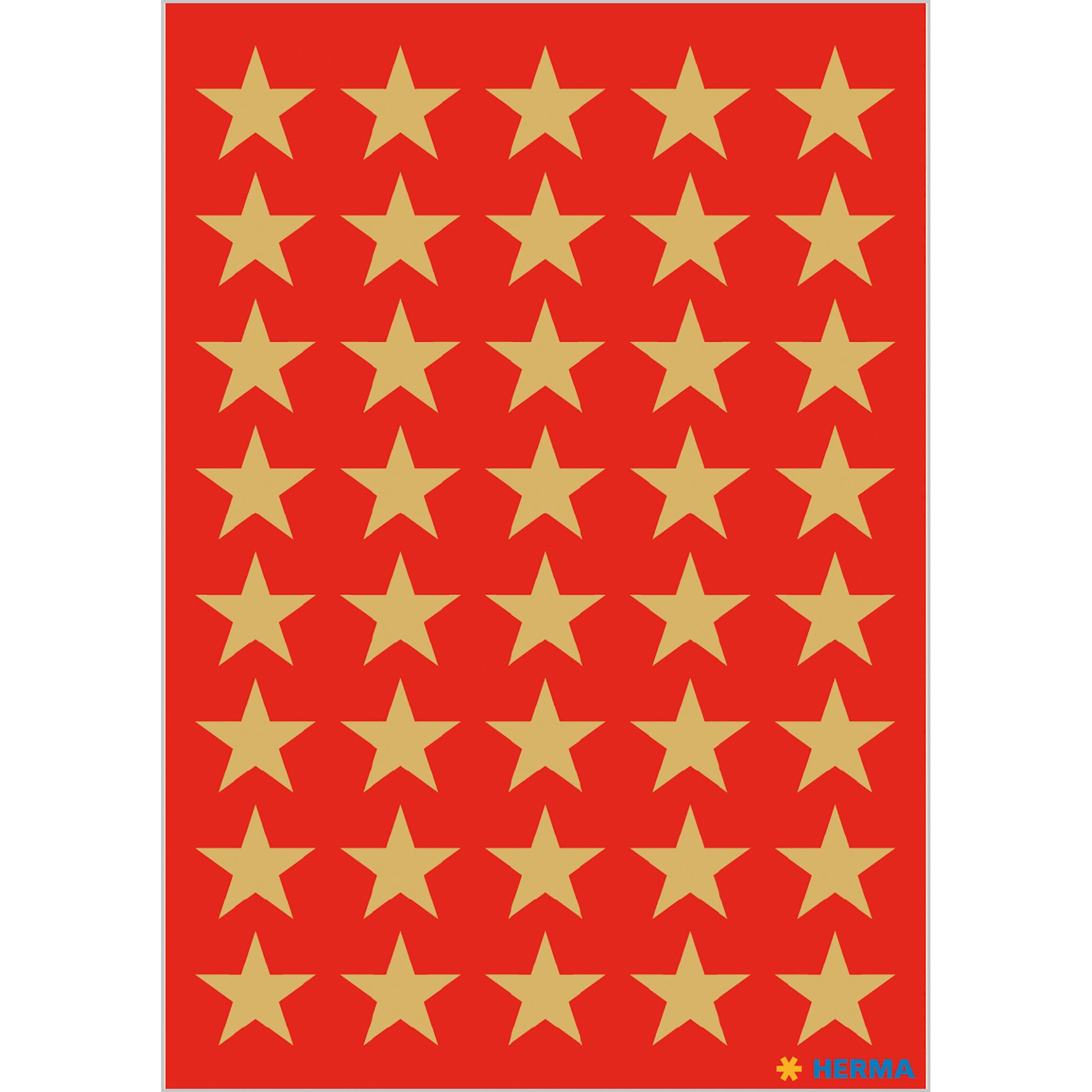 HERMA Geschenketiketten – Sterne – 120 Etiketten – permanent, Papier – Bogen 84 × 120 mm