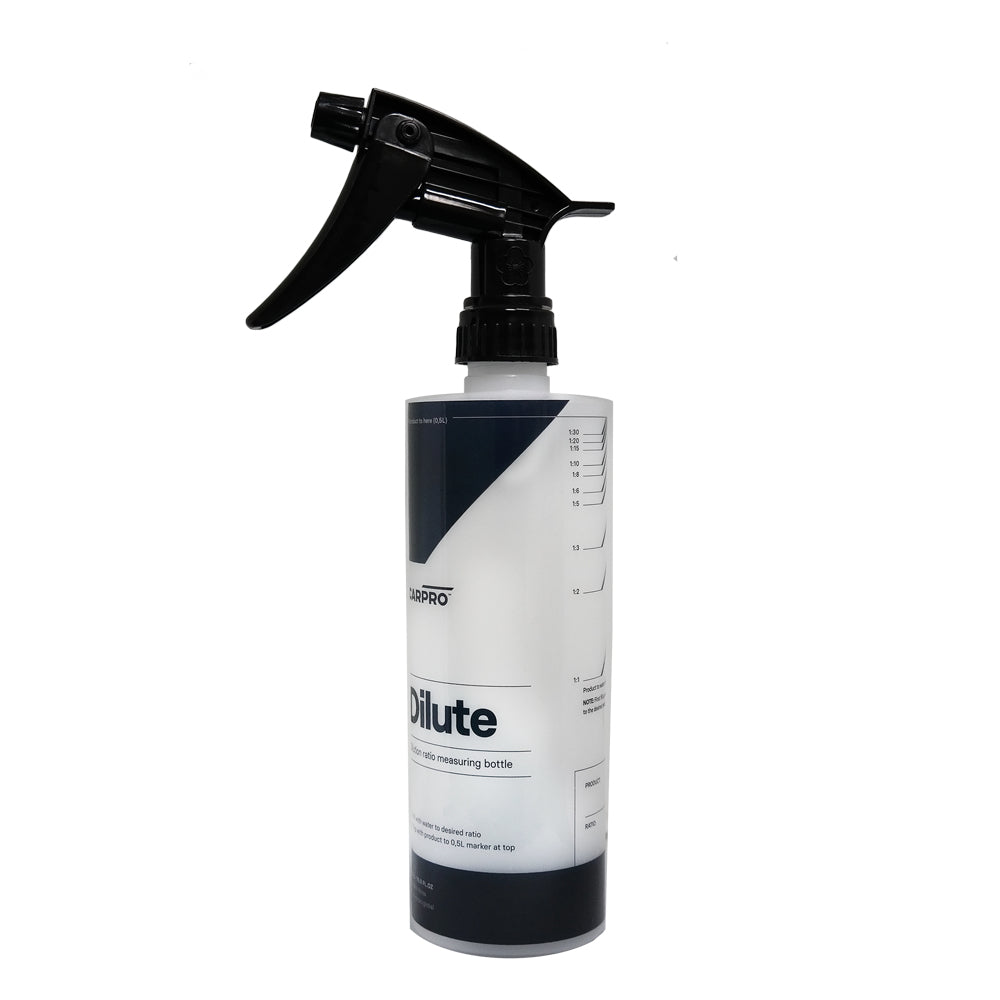 CarPro Sprühflasche – 0,5 l – Schwarz/Weiss