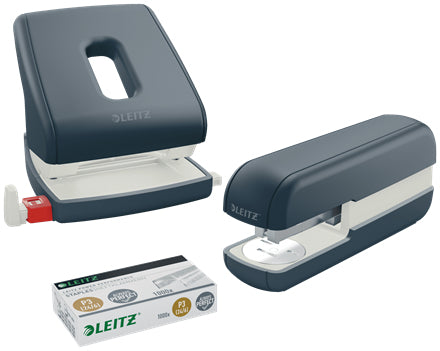 Leitz Cosy Heftgerät – 30 Blatt, für 24/6, 26/6, Grau