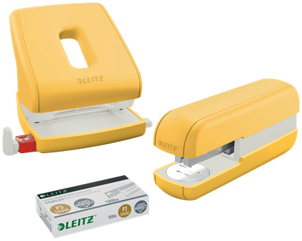 Leitz Cosy Heftgerät – 30 Blatt, für 24/6, 26/6, Gelb
