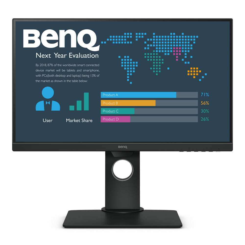 BenQ BL2480T – Monitor, 24", 1920 × 1080 (Full HD), IPS, 250 cd/m²