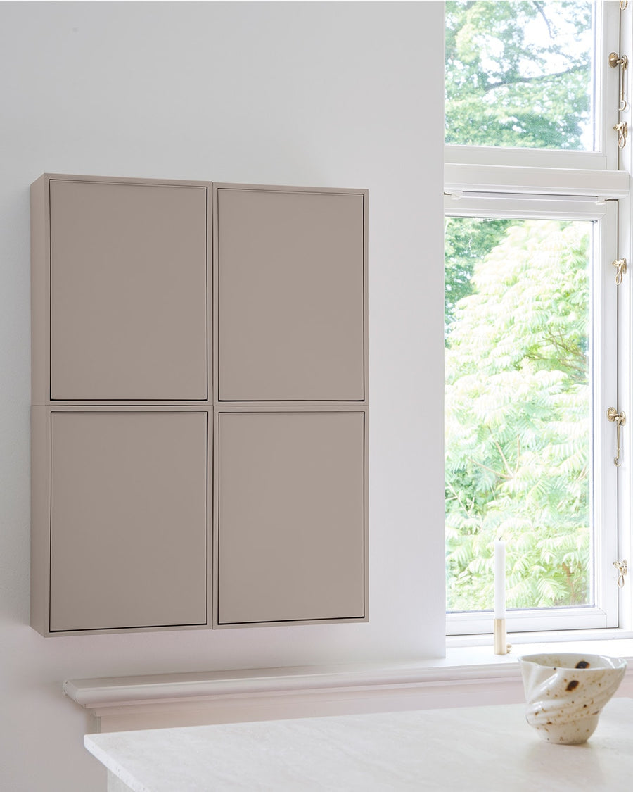 ReCollector Recyclingbox – 12 l – Recycling-Kunststoff, rechteckig – Silbergrau