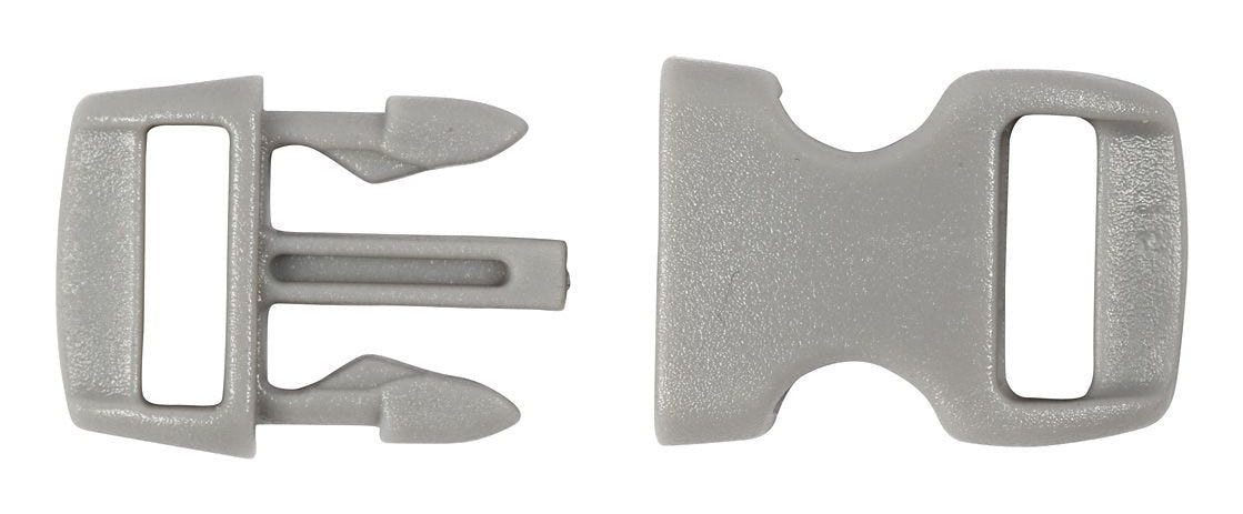 Creativ Company Klickverschluss, Kunststoff, 15 mm × 29 mm, Set à 100, Schwarz/Grau/Braun