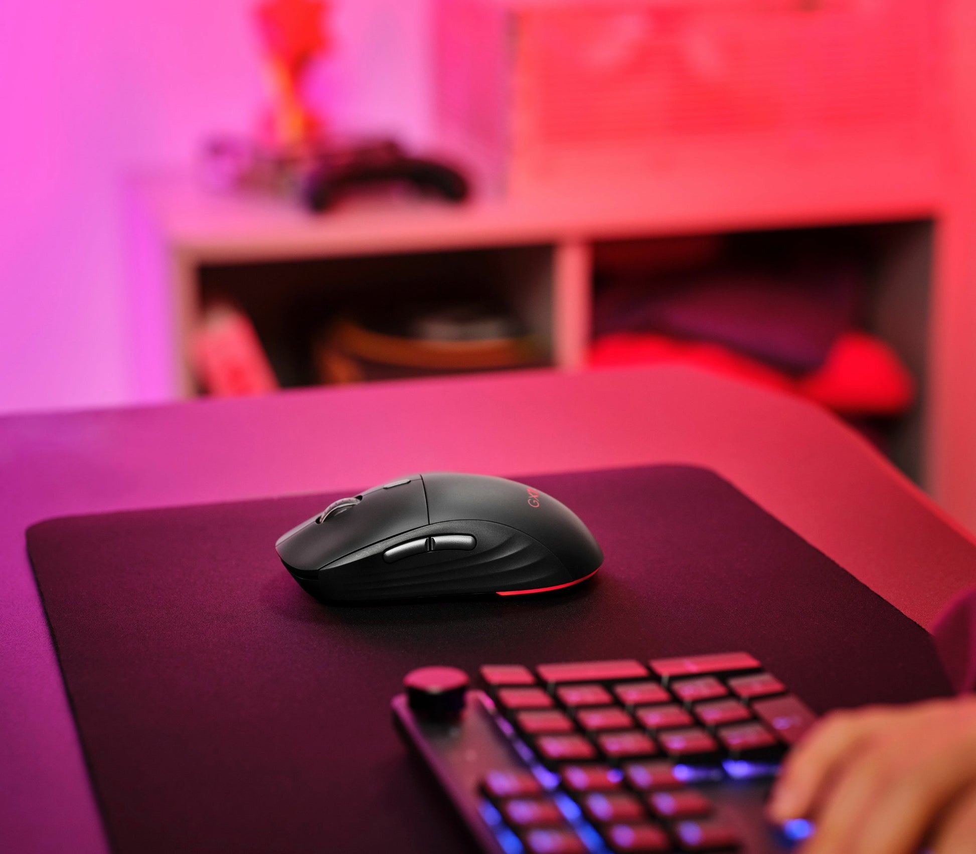 Trust GXT926 Redex II – Gaming-Maus – Kabellos (2,4 GHz), 10000 DPI, rechts, Schwarz