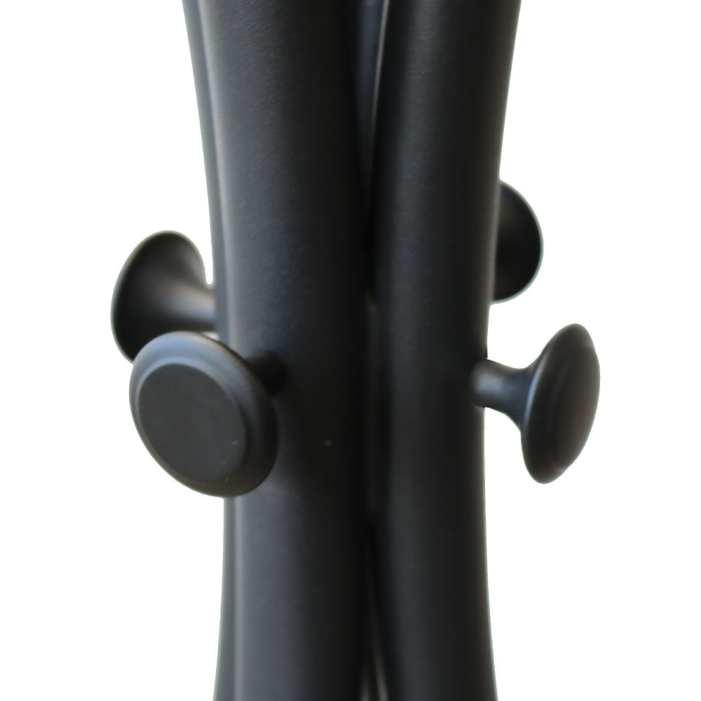 Unilux Totem Garderobenständer – Metall – Schwarz – 1'750 mm (8 Haken, 10 kg Tragkraft)