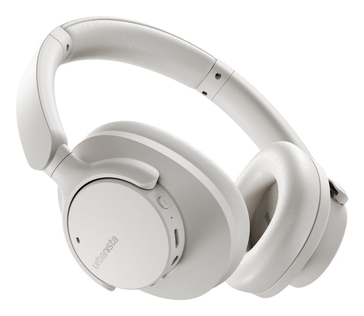 Urbanista Valencia On-Ear Kopfhörer – Kabel + BT, ANC, Weiss, BT 5.3