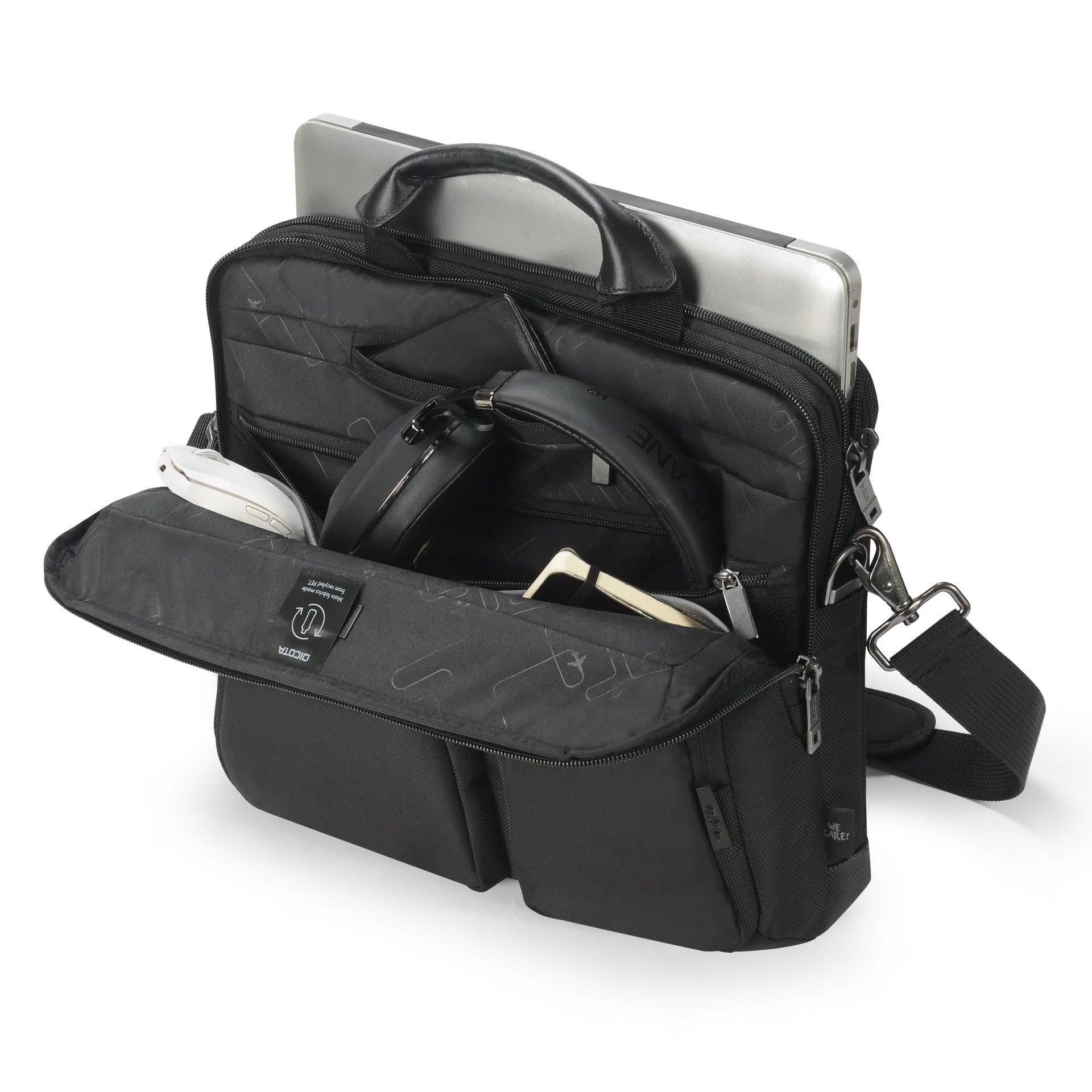 DICOTA Slim Case SEVEN Notebook-Tasche für Notebooks bis 14" – Schwarz