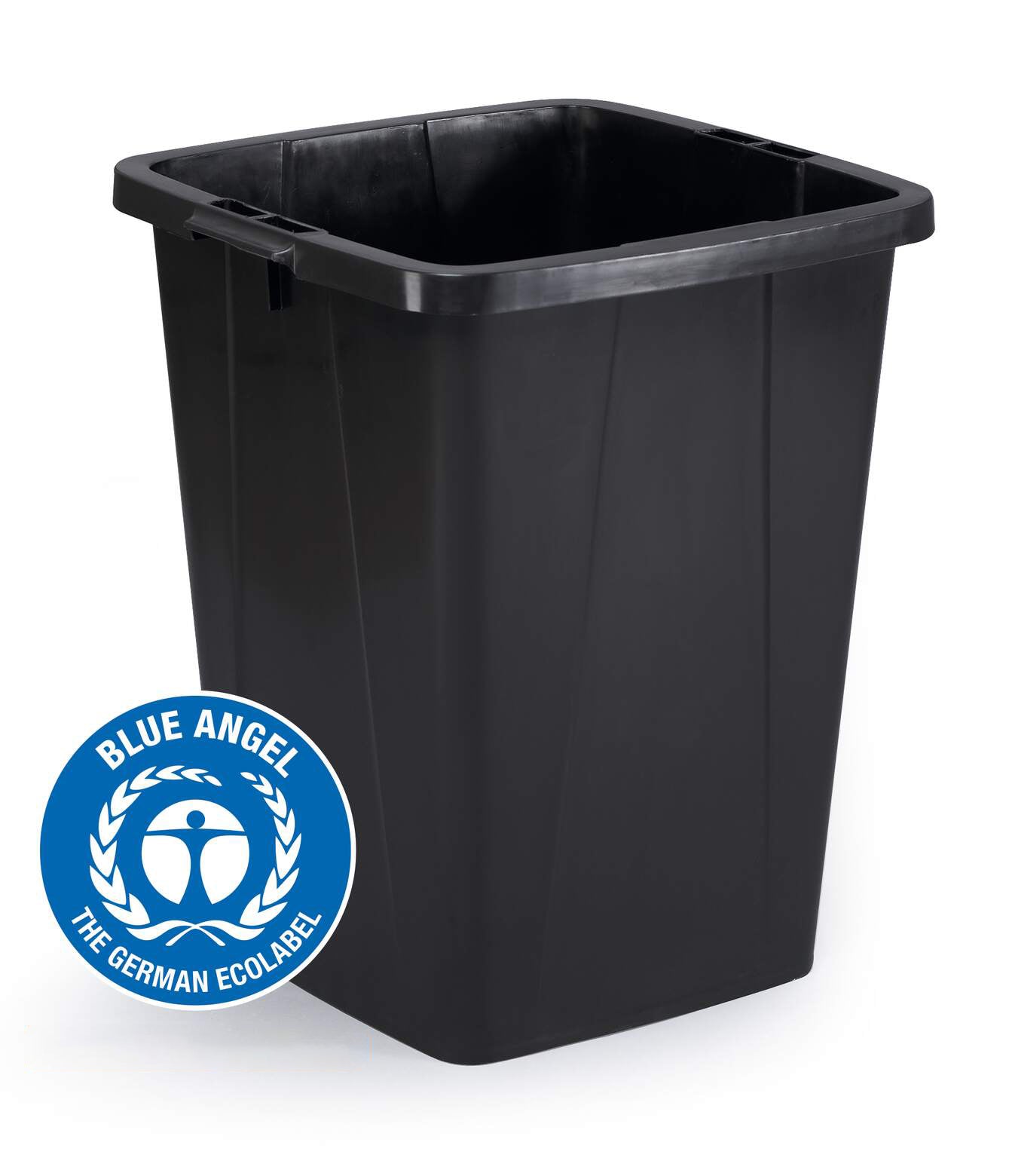 Durable Abfallbehälter DURABIN ECO – 90 l – Kunststoff, rechteckig – schwarz