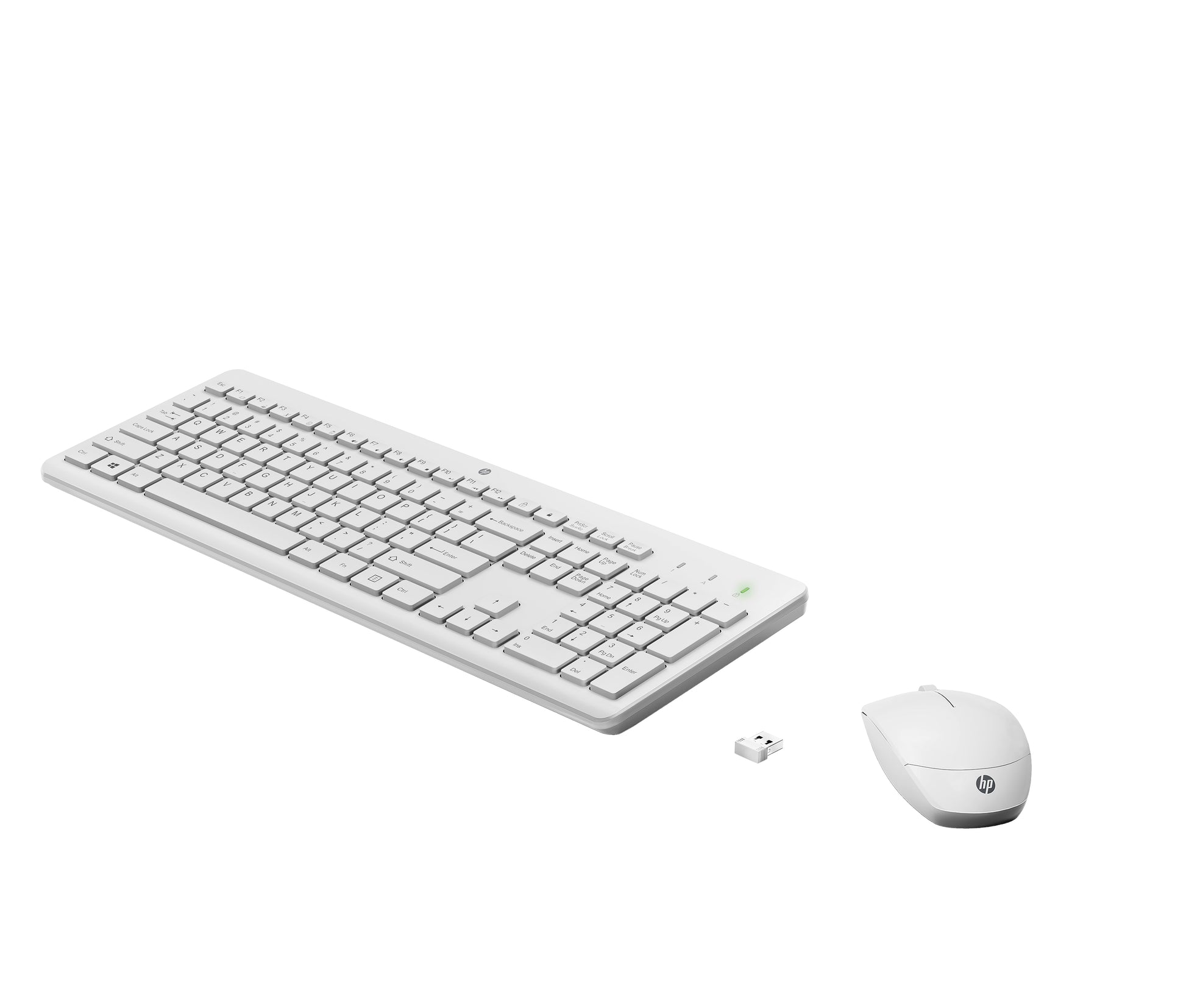 HP 230 – Tastatur-Maus-Set – Membran – 2,4 GHz – Weiss