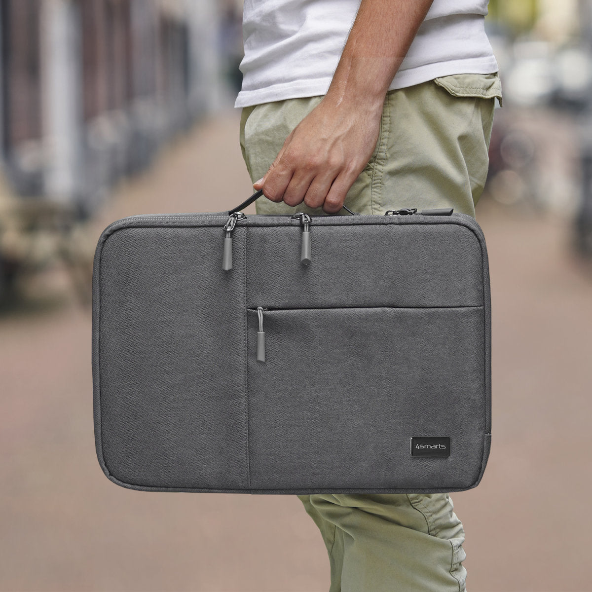 4smarts AirCushion Multi Notebook-Schutzhülle 15" – Grau