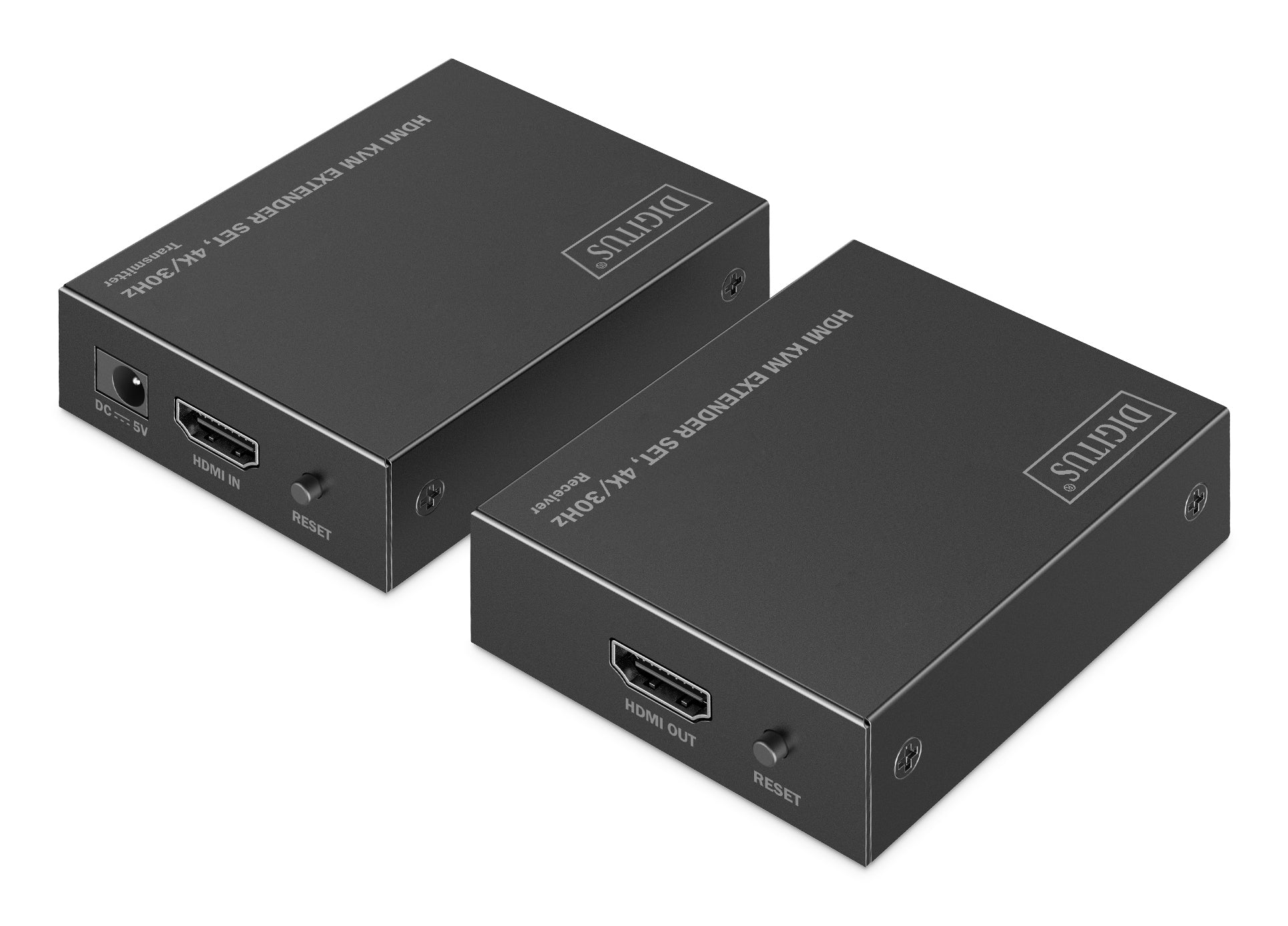 Digitus HDMI KVM-Extender-Set über Cat6, bis 70 m, 4K (3840 × 2160), 10,2 Gbit/s