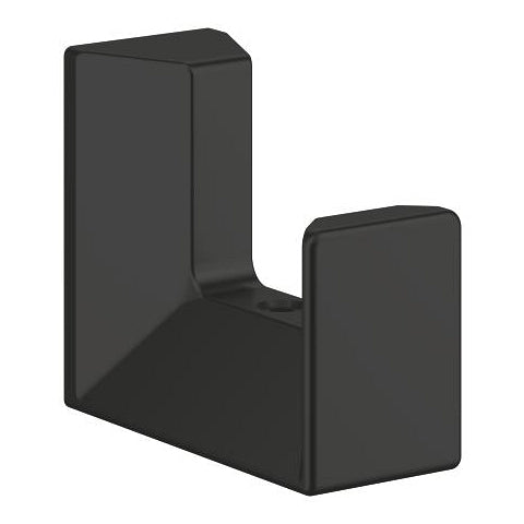 GROHE Haken Selection Cube – Metall, zum Schrauben, 3,7×11,3×1,4 cm, Schwarz