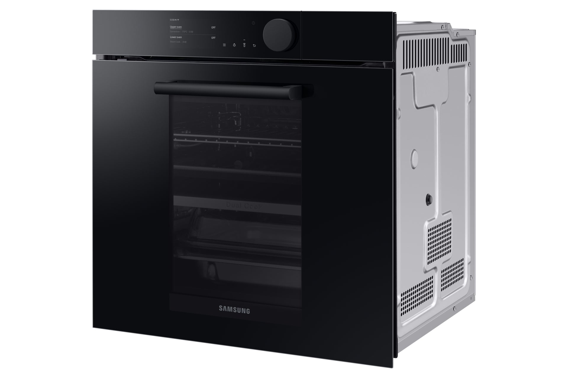 Samsung Einbau-Ofen NV8000 – 75 l, Dual Cook Steam & Pyrolyse – Onyx Schwarz