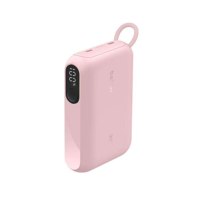 Belkin Powerbank 10'000 mAh – 20 W PD, 2× USB-C, pink