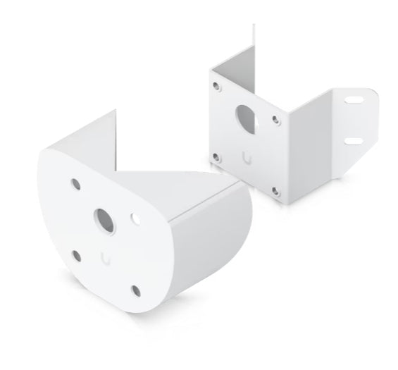 Ubiquiti Eckenhalterung – 143 × 105 × 183 mm, Polycarbonat/Aluminium – für UVC‑AI‑PTZ‑Precision – Weiss