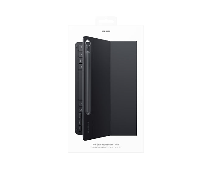 Samsung Cover Slim Keyboard – Tastatur, kabellos (Bluetooth), CH-Layout (DE-CH), schwarz – für Galaxy Tab S9