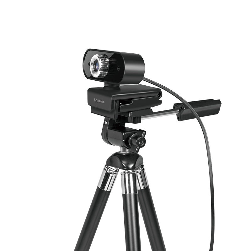 LogiLink UA0371 Webcam – Full HD 1080p, 30 fps, USB 2.0 – Schwarz/Silber