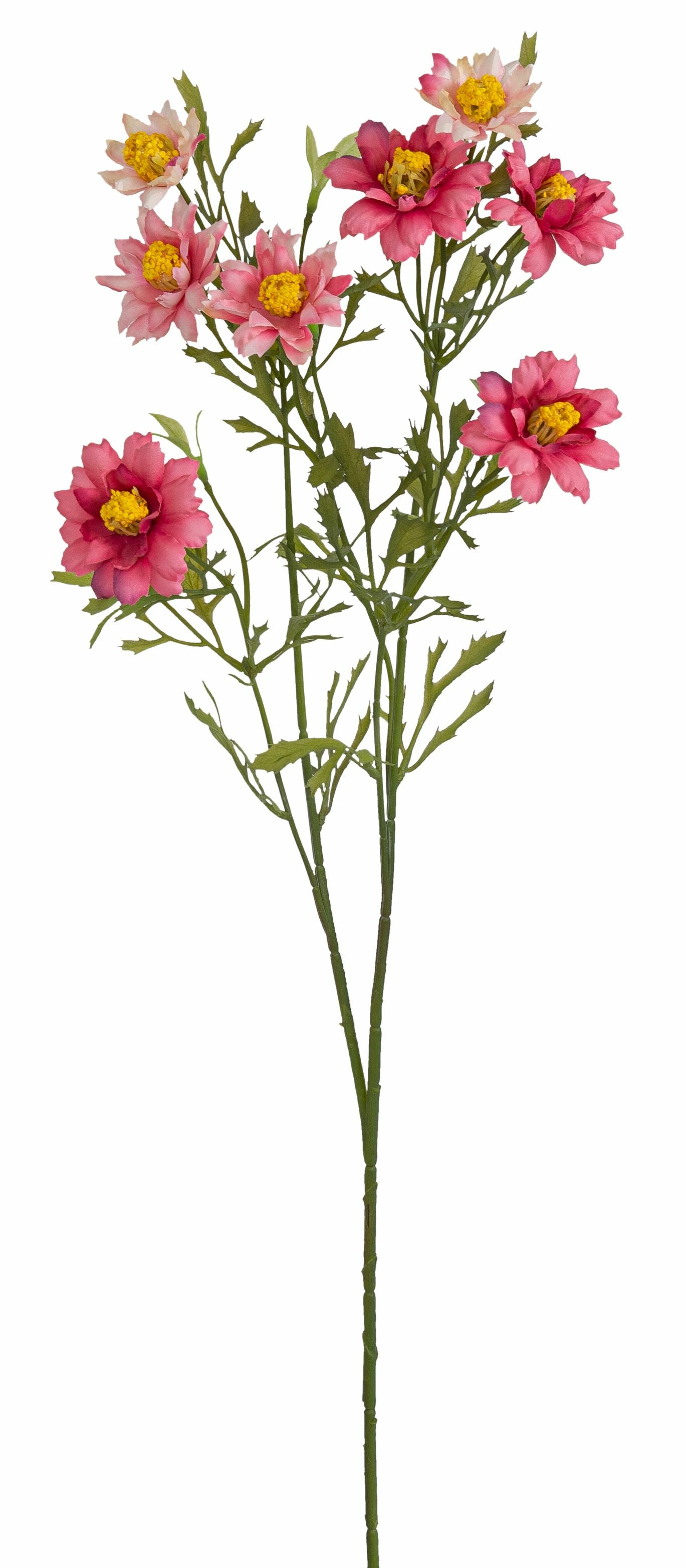 Botanic-Haus Künstlicher Blütenzweig – 68 cm – Kunststoff, Rosa – 12-teilig