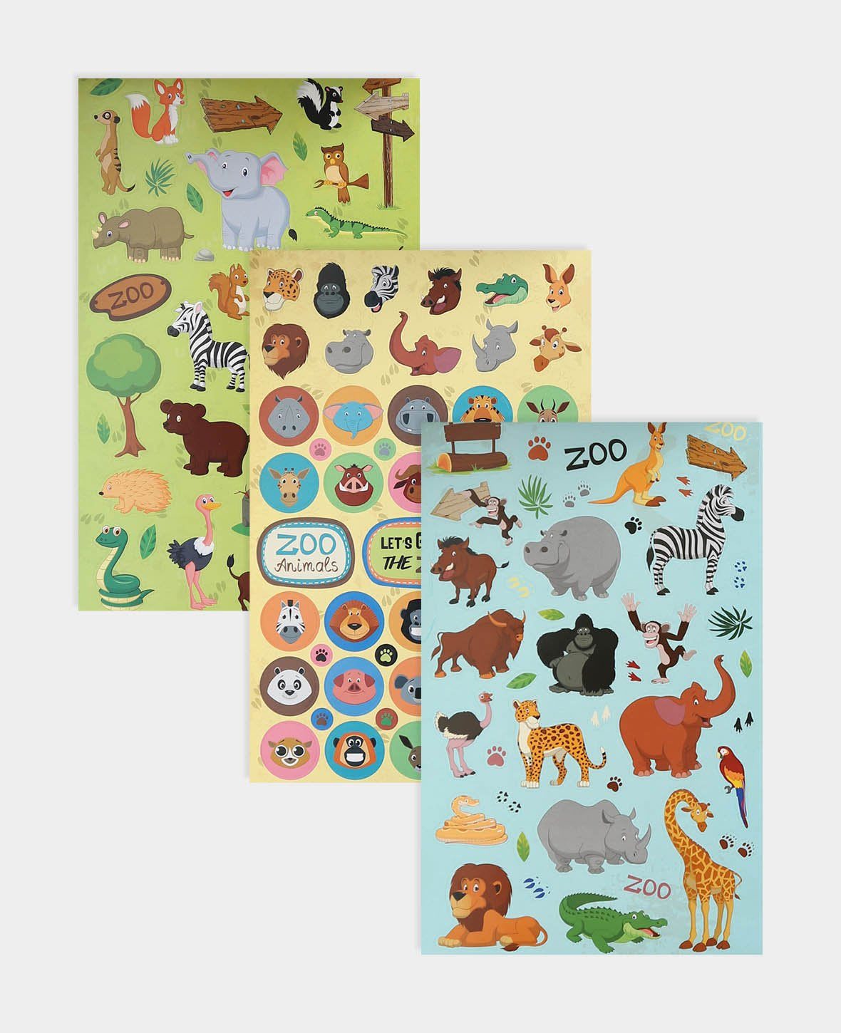 I am Creative Stickerbuch Zoo, 6 Seiten, 250 Stk