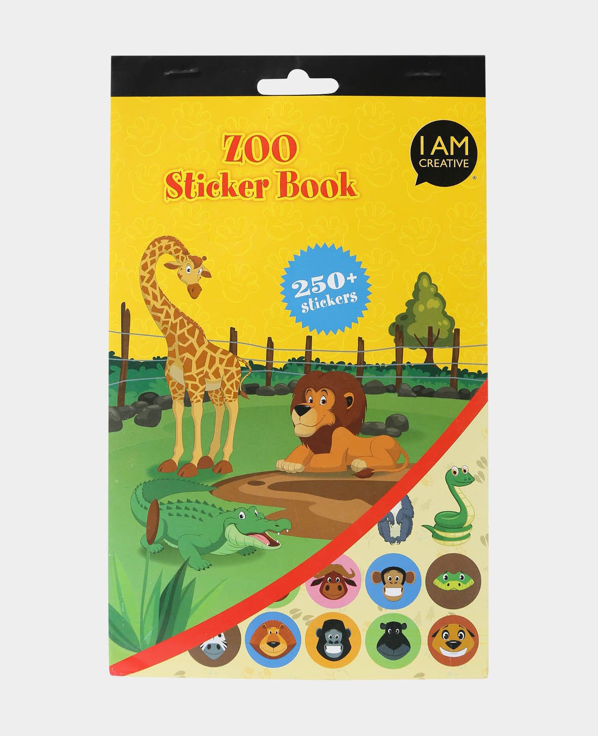 I am Creative Stickerbuch Zoo, 6 Seiten, 250 Stk