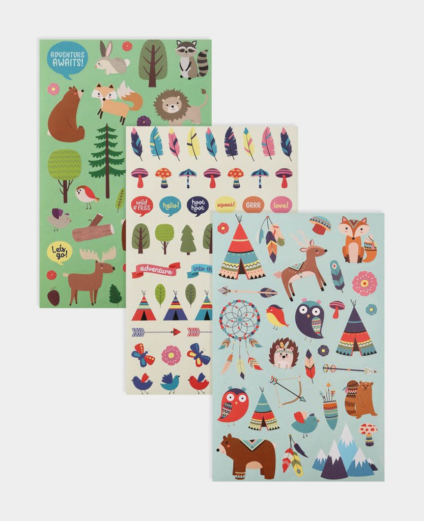I am Creative Stickerbuch Wild & Free, 6 Seiten, 200 Stk