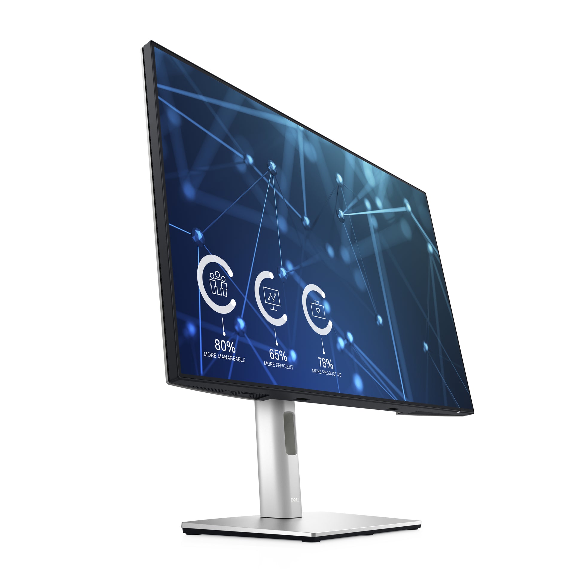 DELL UltraSharp U2421E – Monitor, 24,1" 1920 × 1200 (WUXGA), IPS, 60 Hz, 350 cd/m², USB-C, Silber