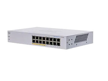 Cisco CBS110 – Switch – 16×GbE, L2, 8×PoE, 64 W, 1U