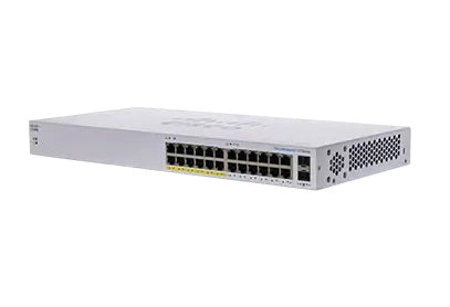 Cisco CBS110 – Switch – 24×GbE, 2×SFP (Combo), L2, PoE 100 W, 1U