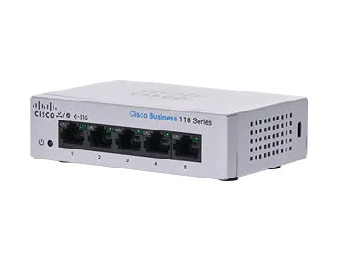 Cisco CBS110 – Unmanaged Switch – 5×GbE, L2, 1U