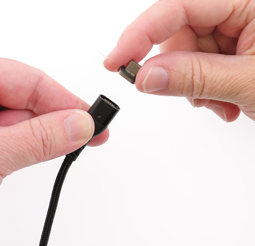 Brodit Daten- & Ladekabel – USB-A auf Micro-USB 2 m, Magnetstecker – für Micro-USB Geräte