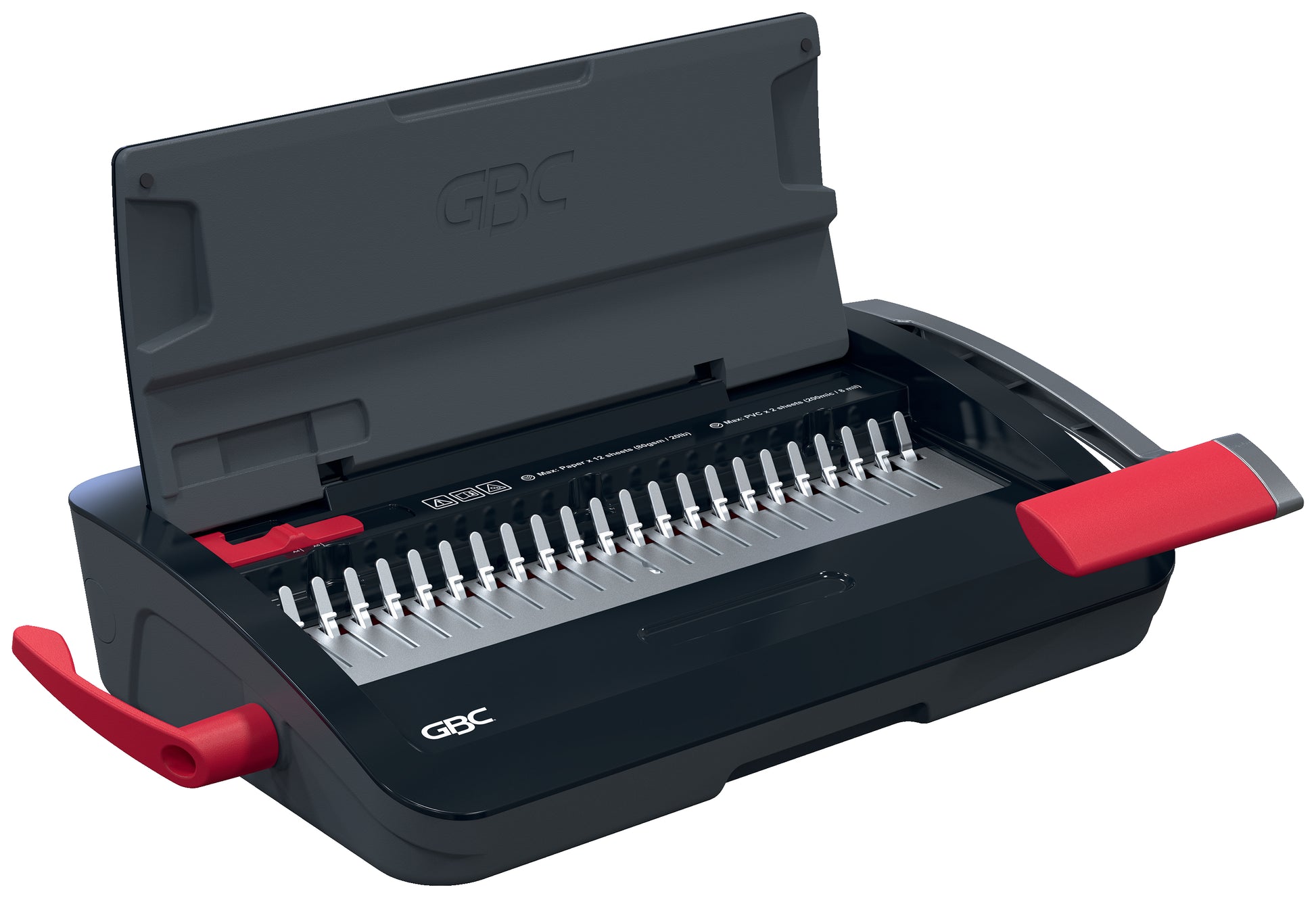 GBC CombBind CB12 Bindegerät – Plastikbindung, für 21-Loch, A4, bis 12 Blatt