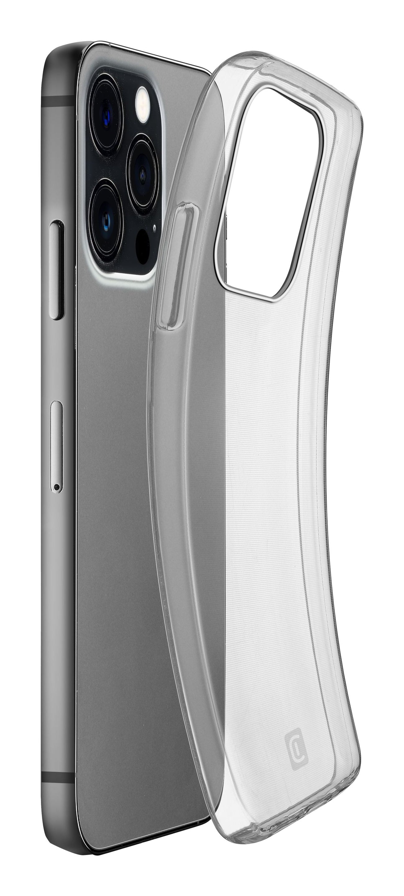 Cellularline Fine Backcover – für Apple iPhone 15 Pro Max – MagSafe, Gummi, Transparent