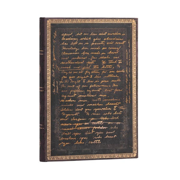 Paperblanks Notizbuch – A4 – 144 Seiten – 120 g/m² – Hardcover, Einstecktasche, 2 Lesezeichen – Schwarz
